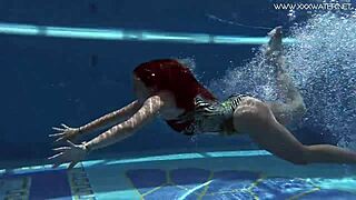 Diana Rius says, 'Feel my hot tits underwater'