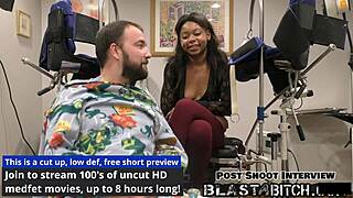 Minnie Rose sucks dick backstage, then her pussy gets blasted with cum