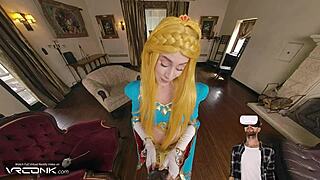Vr Fuck Princess Zelda and Cum Inside Her Wet Pussy in Nintendo Game Parody Hd Porn!