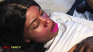 african masseuse's tight creamy pussy fucked by client!