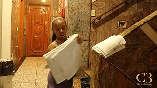 lil short stuff catches an attitude until the big black cock comes out, mega trailer style