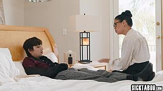 Horny asian milf teacher dana vespoli surprises with pussy fucking