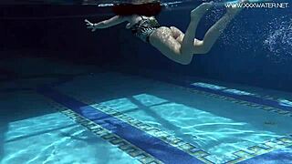 Diana Rius says, 'Feel my hot tits underwater'