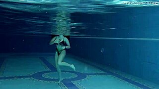 Diana Rius says, 'Feel my hot tits underwater'