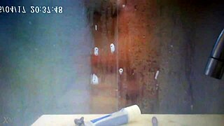 german wife cums in hidden shower cam