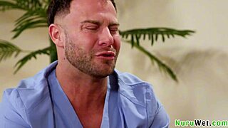 does this busty teen give a wet nuru massage to her horny client?