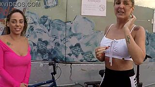 Duas Gostosas Pedalando Sem Calcinha Na Chuva Com Barbara Alves E Pernocas