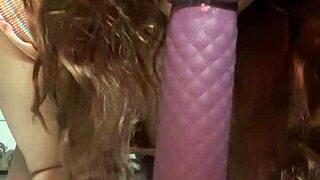 Beautiful Latina Delivers a Suggestive Intense Blowjob to Her Favorite Toy Dildo Passionately