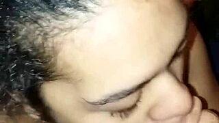 Latina babe delivers sloppy deepthroat cock sucking