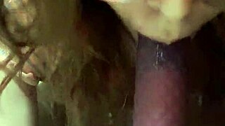 Beautiful Latina Delivers a Suggestive Intense Blowjob to Her Favorite Toy Dildo Passionately