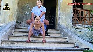 Trailer for halloween sex in haunted house with bodybuilder bride