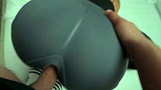 Every night, I exercise my big ass with the neighbor's routine