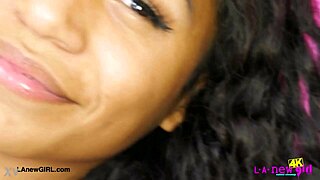 Captivating brunette model displays her sexy body in photoshoot