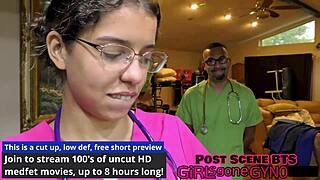 Student Intern Giggles Humiliates Patient With Tickling And Ass Worship In Hospital Nurse Role.