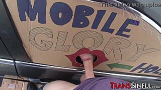 sexy stockings tranny gets facial