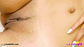 Captivating brunette model displays her sexy body in photoshoot