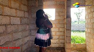 Stranded Horny Ebony Woman Gets Fucked By A Bricklayer In An Uncompleted Building.