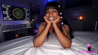 Jenna foxx sucks dick until cum on titties