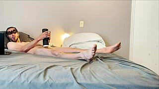 Detailed Masturbation Session Involving Stroking, Sucking, And Using A Vibrating Toy.