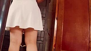 hidden cam recording big assed woman changing clothes in argentinian colombian mexican peruvian style