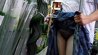 Hairy Upskirt In The Shop!