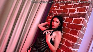 those two skinny bitches took four big cocks in a wild gangbang