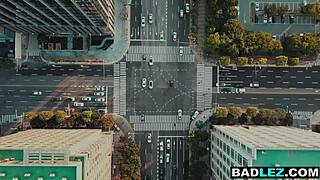 Petite Lesbian Milf Railed with Icy Dildo