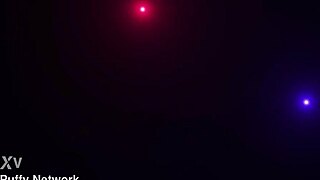 wet and puffy pussy in doggystyle dildo action.