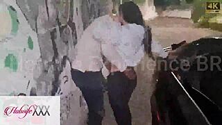 friend gives wife ride