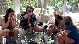 swinging with abi james and sunni daize in a dirty group