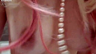 Confident beauty with braces dominates in bedroom roleplay