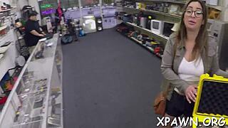 Dilettante's in the back room, getting rough with that cunt.