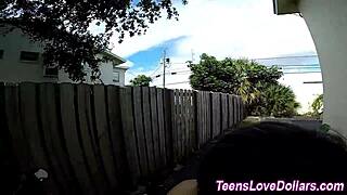 Teen gets POV cum facial!