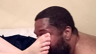 Rocky tajauta enjoying my side pieces delicious yummy feet