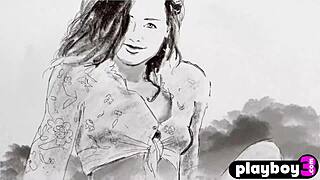 Sexy All Natural Babe Anetta Keys Shows Naked Body Outdoors