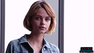 wow, petite russian teen 18+ model lilit ariel looks amazing naked with a beautiful view