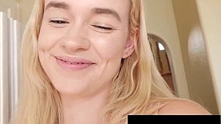 Petite blonde gets a good stepdad fuck after prom