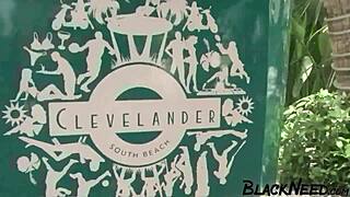 interracial video with a busty blonde enjoying wet sloppy deepthroat. from big black man.