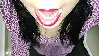 Sexo con una madrastra cachonda - gran creampie