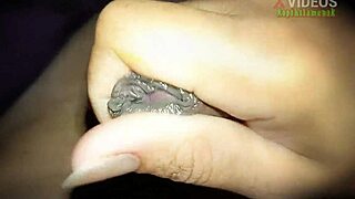 Indonesian handjob with close up fingering and cumshot