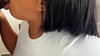 Amateur Couple Devours Huge Meat Dildo in Rough Session