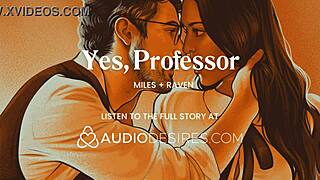 Hey, that naughty student distracts the professor after class, and the dom teacher makes you cum on his hard cock.