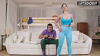 lady gang denies virgin dude console play, horny hostel fucking