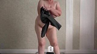 Big ass tries on panties shorts and records a sexy video for her lover home camera watches mature wife pawg