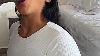 Amateur Couple Devours Huge Meat Dildo in Rough Session