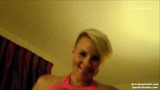 Sweaty Amateur Sucks Cock And Jerks Cum Onto Her Face!