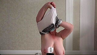 Big ass tries on panties shorts and records a sexy video for her lover home camera watches mature wife pawg