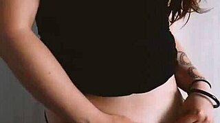 Trish collins enjoys an oily ride on her big black cock in this amateur scene