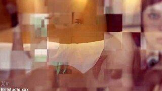 Two British 18 year olds in uniform race to masturbate first