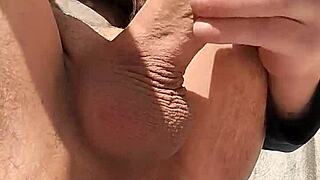 Outdoor Masturbation Risking Neighbor Sight.